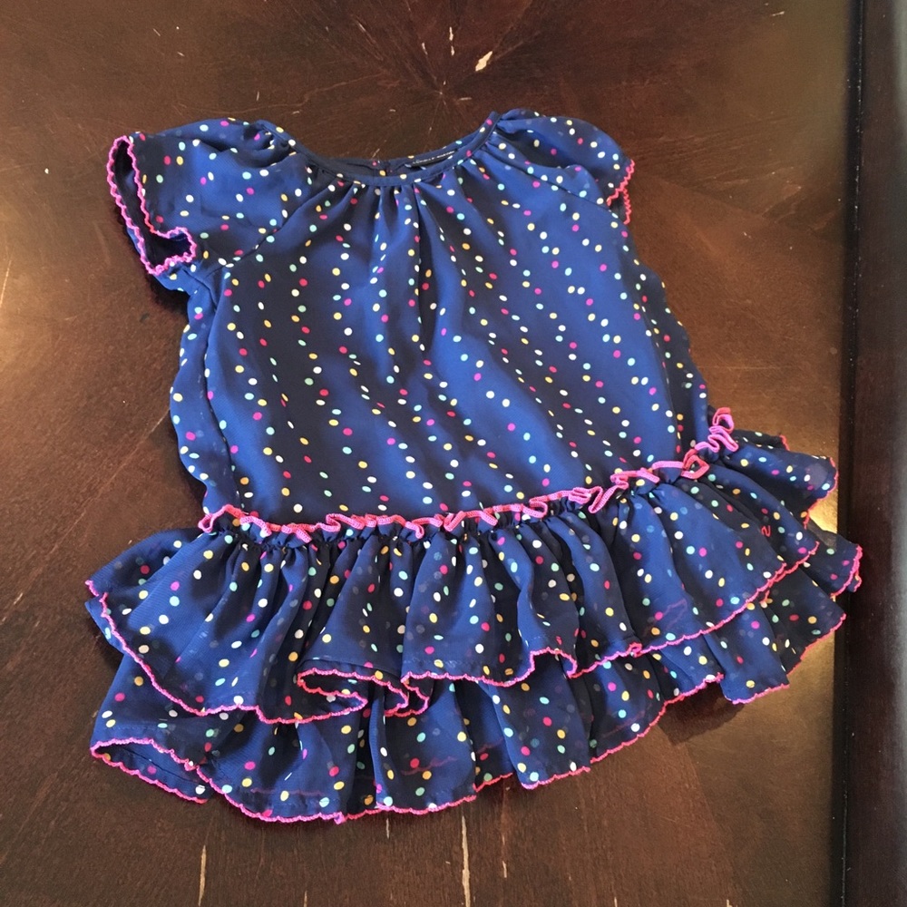Tommy Hilfiger polka dot ruffle top